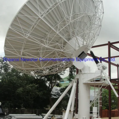 Antena de Satélite Grande de 11m com Alimentação Corrugada Altamente Eficaz