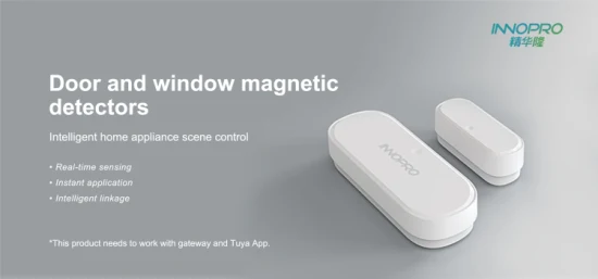Tuya APP Smart Zigbee Window Sensor Magnético Sensor Smart Door